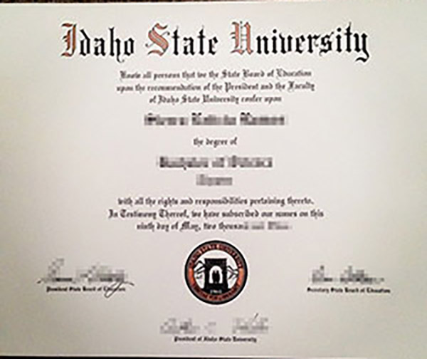 美国爱达荷州立大学毕业证